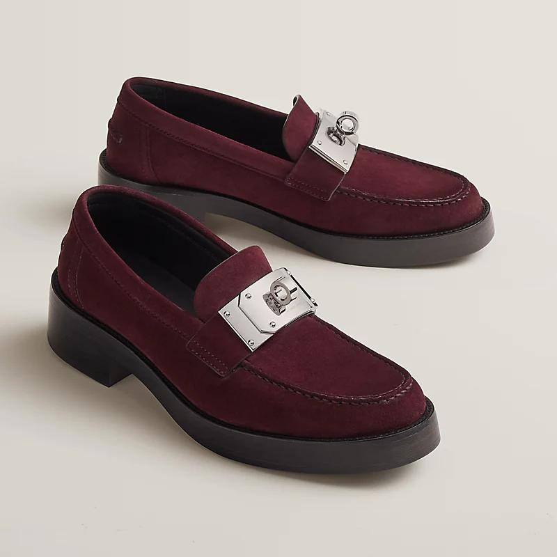 Giày Hermes Hot Loafer Nữ Đỏ